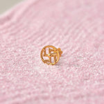 Swastik Aura Gold Nose Pin – Simple 18K Nose Pin Gold Design for Women