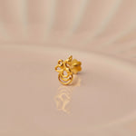 Peacock Swarn Gold Nose Pin – Simple 18K Nose Pin Gold Design for Women