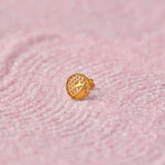 Leaf Whisper Gold Nose Pin - Simple 18K Nose Pin Gold Design for Women