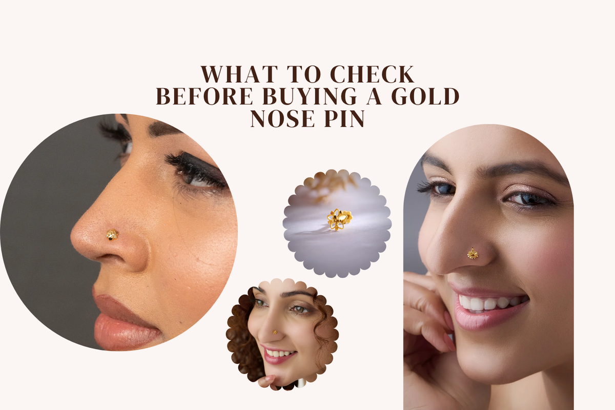 what to check before buying a gold nose pin