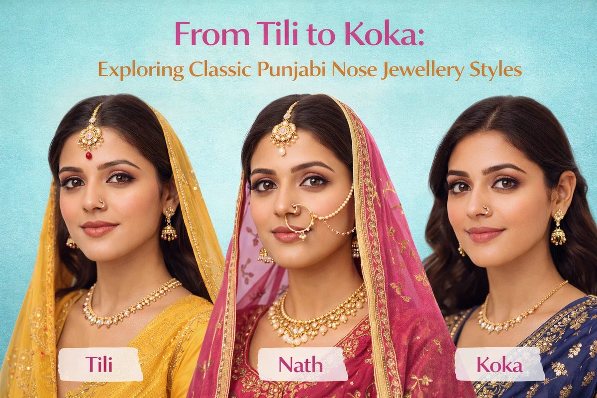 Image Shown From Tili to Koka: Exploring Classic Punjabi Nose Jewellery Styles