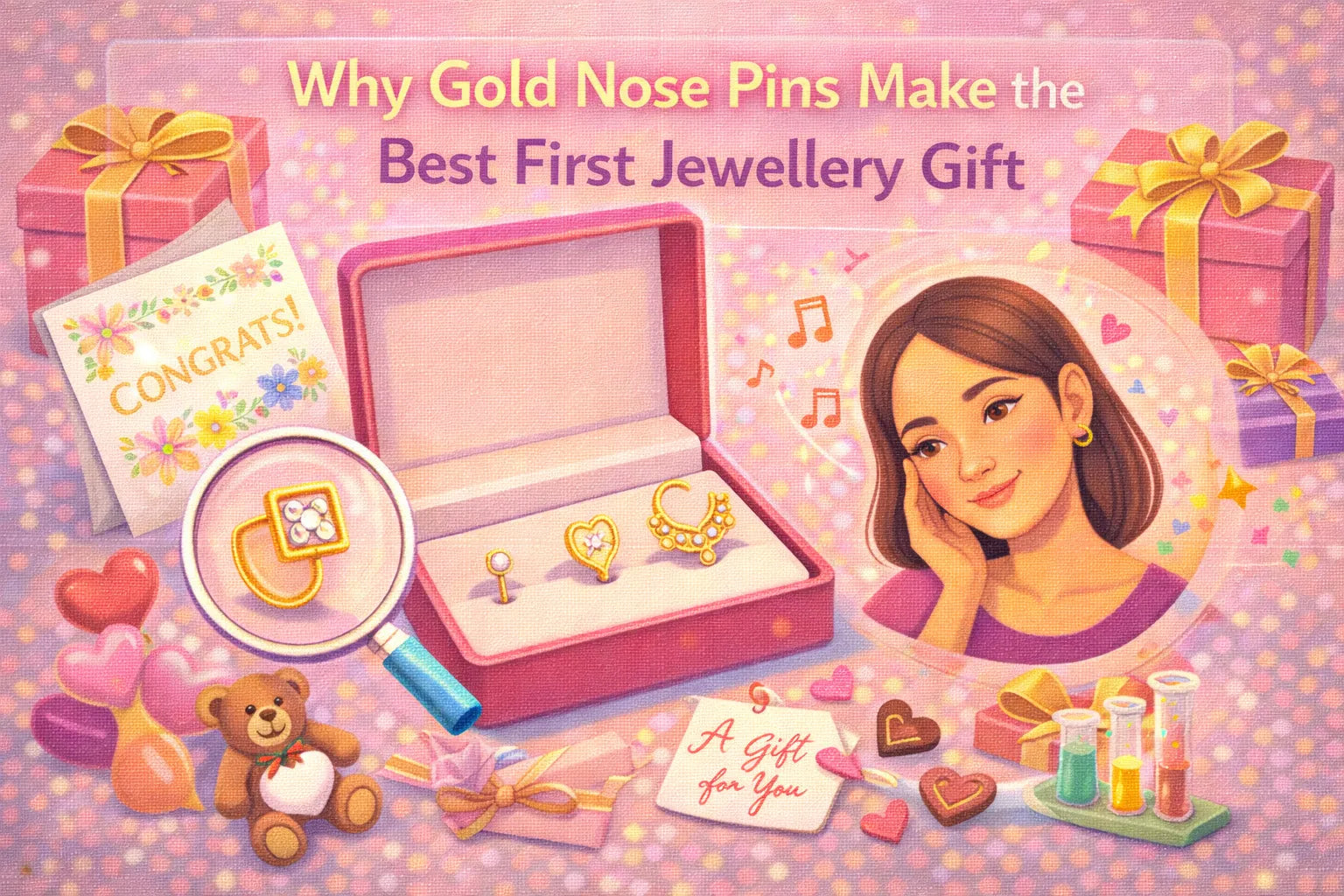 Image shown is Why Gold Nose Pins Make the Best First Jewellery Gift 