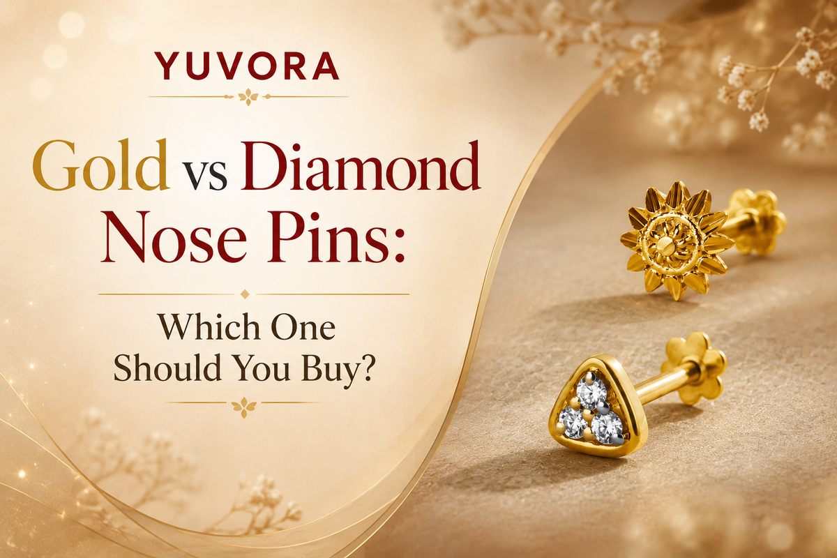 Gold vs Diamond Nose Pins – Comparison of gold and diamond nose pin designs for everyday wear and special occasions