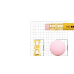 Gold nose pin design shown beside pencil for accurate size comparison featuring delicate minimal detailing