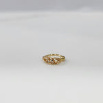 Allure Twist Gold Nose Ring by Yuvora in 18K gold with elegant vine-inspired twist design displayed on white background