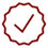 Certified jewellery badge icon