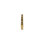 Luxora Fusion gold nose pin in 18K gold with textured geometric side view design, elegant jewelry for diamond-shaped face