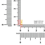 Gold nose pin measured with ruler showing 7 mm height compact and lightweight for comfortable wear