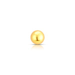 Simple gold ball stud product close-up