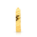Close-up view of Twist Mosaic gold nose pin in 18K showcasing detailed mosaic texture and elegant design